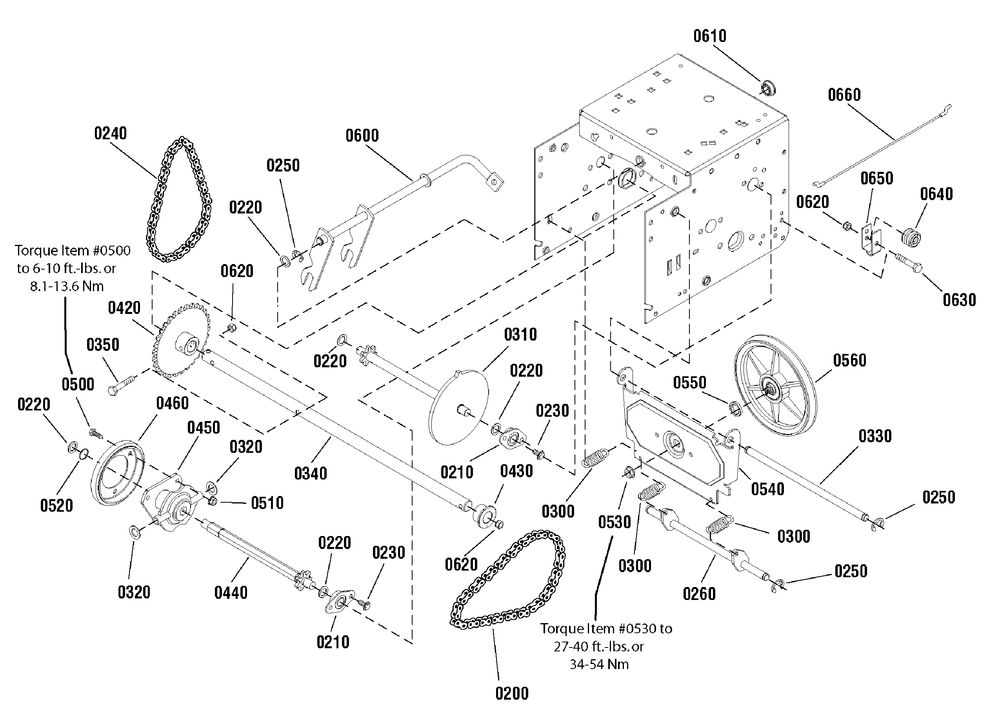Traction Drive Group Diagram and Parts List for 1695691 2009 Briggs and Stratton Snow Blower